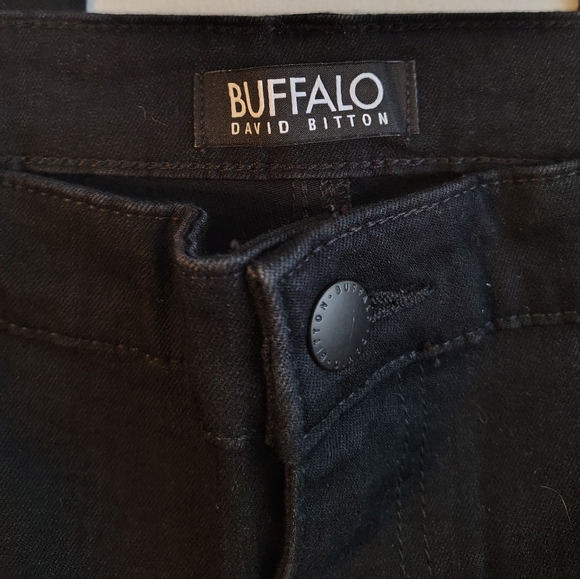 Buffalo David Bitton Alyssa High Rise Straight Leg Black Jeans SZ 12/32 NWT - Picture 5 of 9